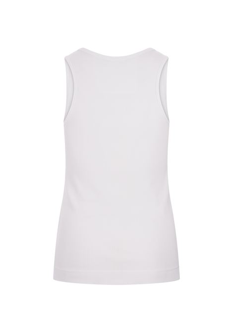 GIVENCHY Top Bianco Con Placca Logo - GIVENCHY