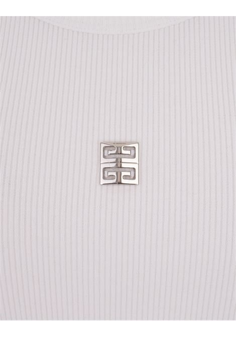 GIVENCHY Top Bianco Con Placca Logo - GIVENCHY