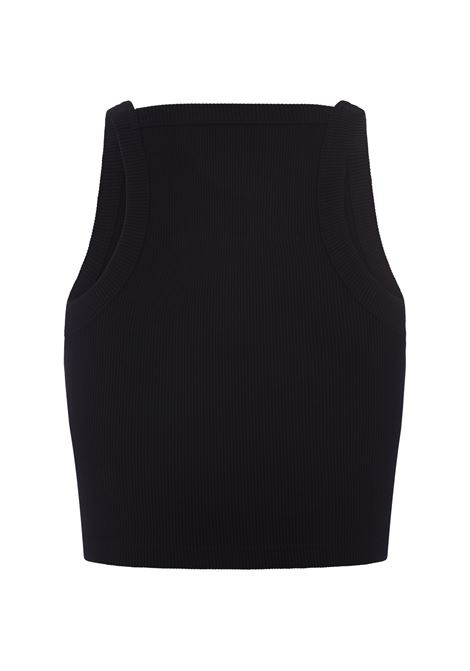 GIVENCHY Top Crop Nero Con Placca Logo - GIVENCHY