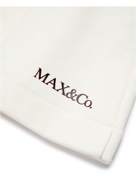 MAX&CO. KIDS Gonna Corta A Pieghe Bianca - MAX&CO. KIDS