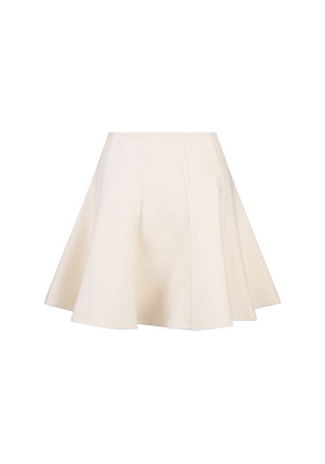 ERMANNO SCERVINO Gonna Corta In Panno Di Lana Avorio - ERMANNO SCERVINO