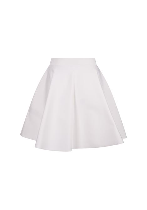 ALEXANDER MCQUEEN Gonna Corta Svasata Bianca - ALEXANDER MCQUEEN