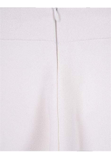 ALEXANDER MCQUEEN Gonna Corta Svasata Bianca - ALEXANDER MCQUEEN