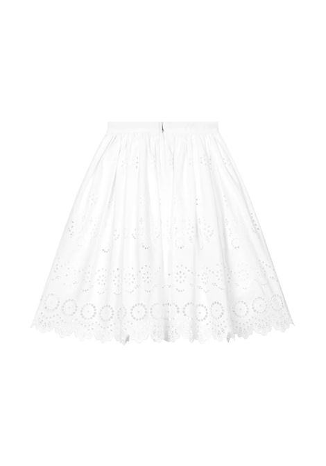 DOLCE & GABBANA KIDS Gonna In Pizzo Sangallo Bianco - DOLCE & GABBANA KIDS