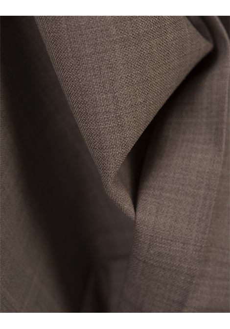 PAROSH Gonna Longuette Lille In Lana Stretch Taupe - PAROSH