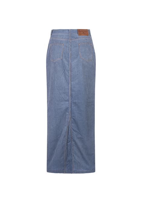 ERMANNO SCERVINO Gonna Lunga In Velluto A Costine Con Bottoni - ERMANNO SCERVINO