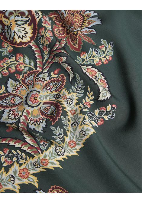 ETRO Gonna Lunga Verde Scuro Con Stampa Paisley - ETRO