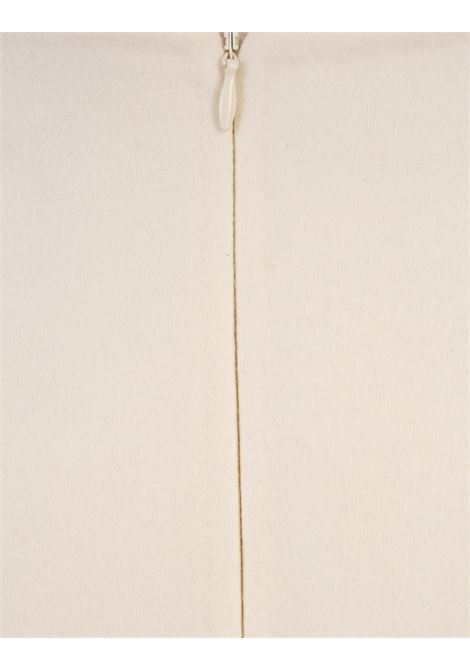 ERMANNO SCERVINO Gonna Midi In Panno Di Lana Avorio - ERMANNO SCERVINO