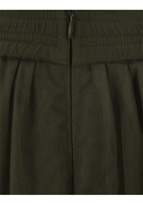 FABIANA FILIPPI Gonna Midi In Tulle Verde Oliva - FABIANA FILIPPI