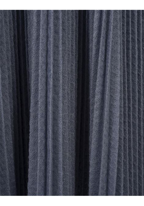 ERMANNO SCERVINO Gonna Midi Plissé Di Misto Mohair Blu - ERMANNO SCERVINO