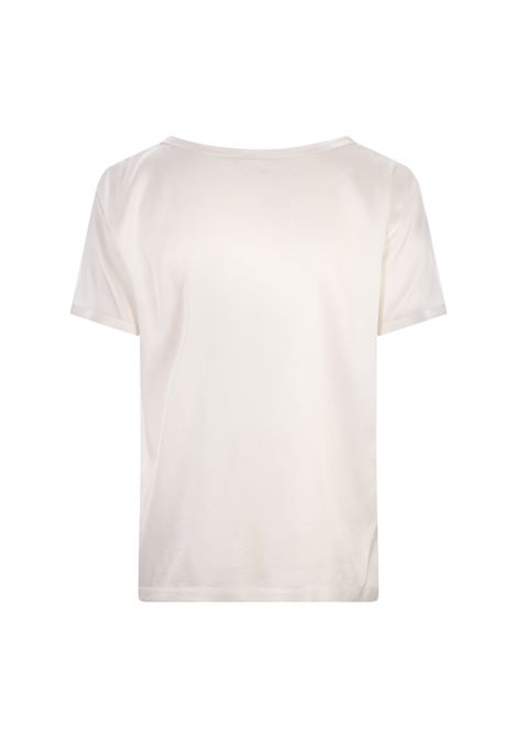 HER SHIRT T-Shirt In Seta Bianca - HER SHIRT