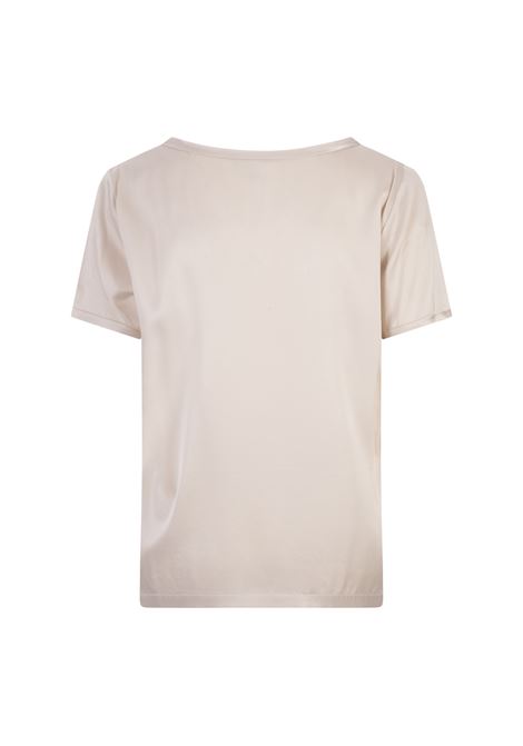 HER SHIRT T-Shirt In Seta Ecrù - HER SHIRT
