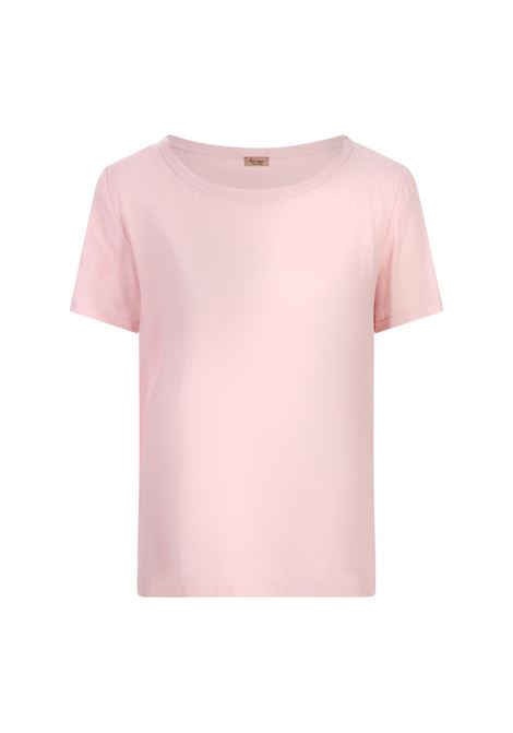 HER SHIRT T-Shirt In Seta Rosa - HER SHIRT