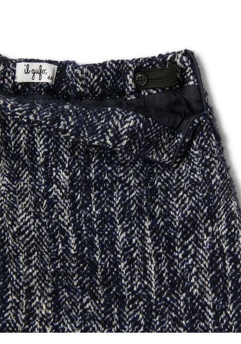 IL GUFO Gonna In Tweed Blu - IL GUFO