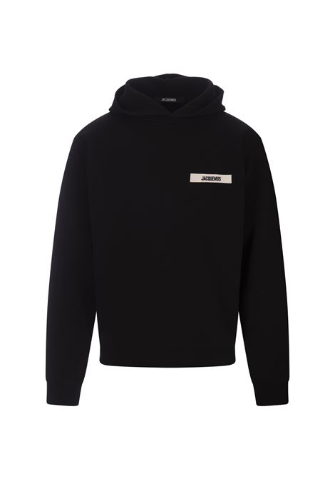 JACQUEMUS Le Hoodie Gros Grain Nera - JACQUEMUS