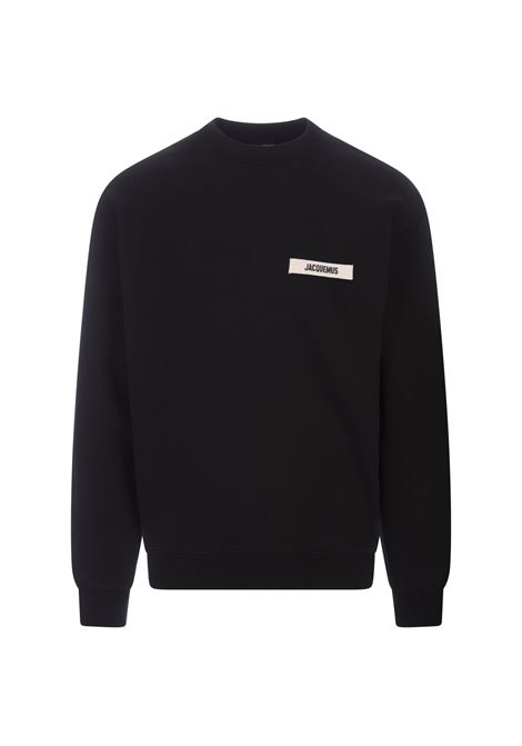 JACQUEMUS Le Sweatshirt Gros Grain Nera - JACQUEMUS