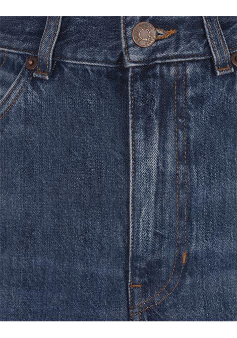 CHLOÉ Jeans A Gamba Ampia In Denim Night Blue - CHLOÉ