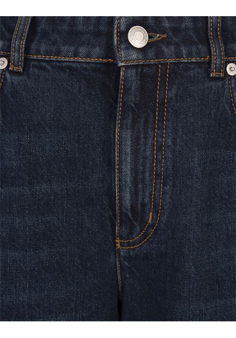 ALEXANDER MCQUEEN Jeans A Gamba Ampia Indaco - ALEXANDER MCQUEEN