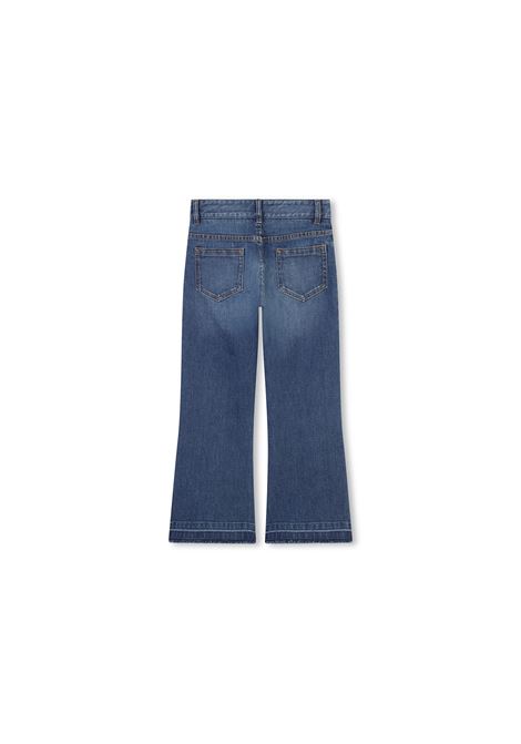 CHLOÉ KIDS Jeans A Gamba Dritta In Denim Blu - CHLOÉ KIDS