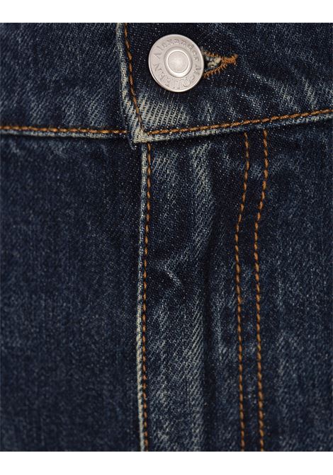ALEXANDER MCQUEEN Jeans Boyfriend Indaco Con Risvolti - ALEXANDER MCQUEEN