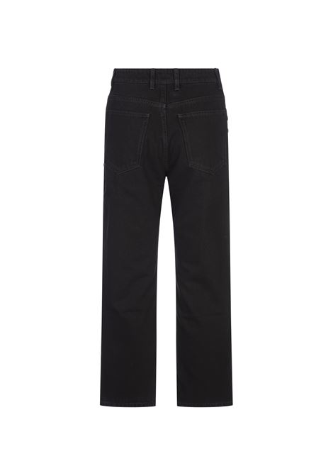 RABANNE Jeans Boyfriend Neri Con Borchie Dorate - RABANNE