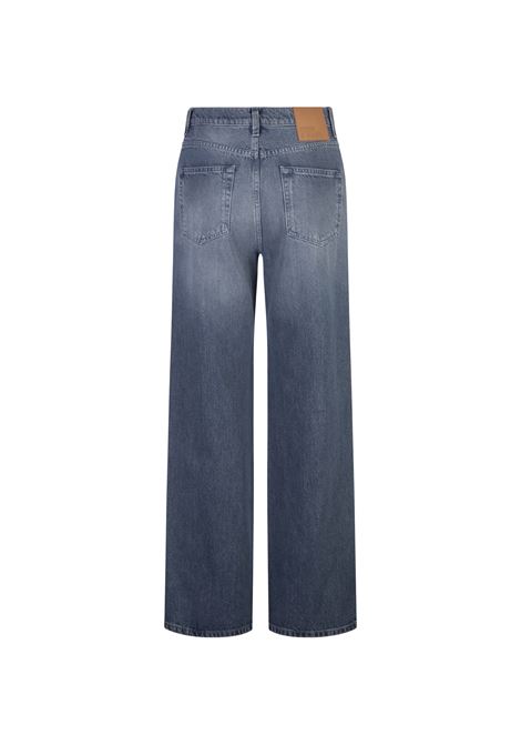 GIUSEPPE DI MORABITO Jeans Flare Fit Blu Con Cristalli - GIUSEPPE DI MORABITO