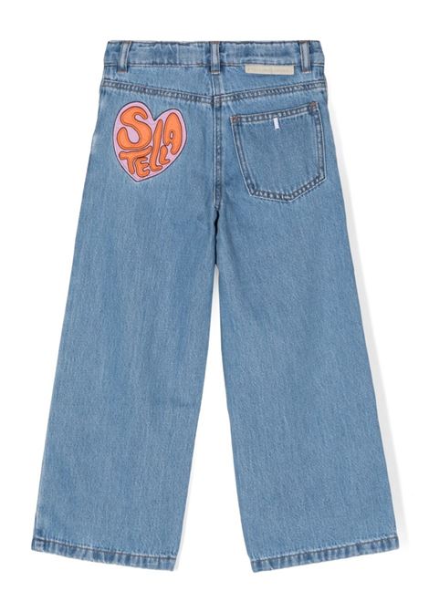 STELLA MCCARTNEY KIDS Jeans In Denim Con Lavaggio Vintage E Gamba Dritta - STELLA MCCARTNEY KIDS