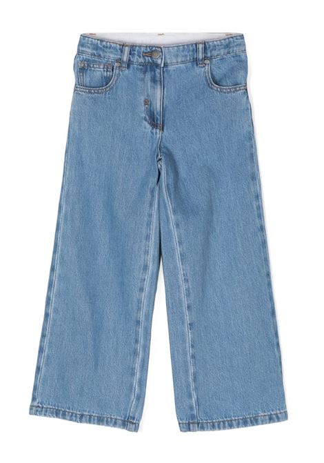 STELLA MCCARTNEY KIDS Jeans in Denim con Lavaggio Vintage e Gamba Dritta - STELLA MCCARTNEY KIDS