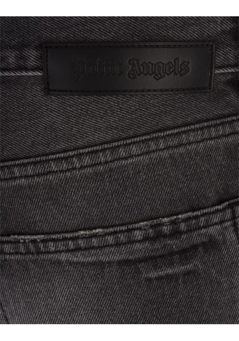 PALM ANGELS Jeans Loose Fit Neri Con Dettagli - PALM ANGELS