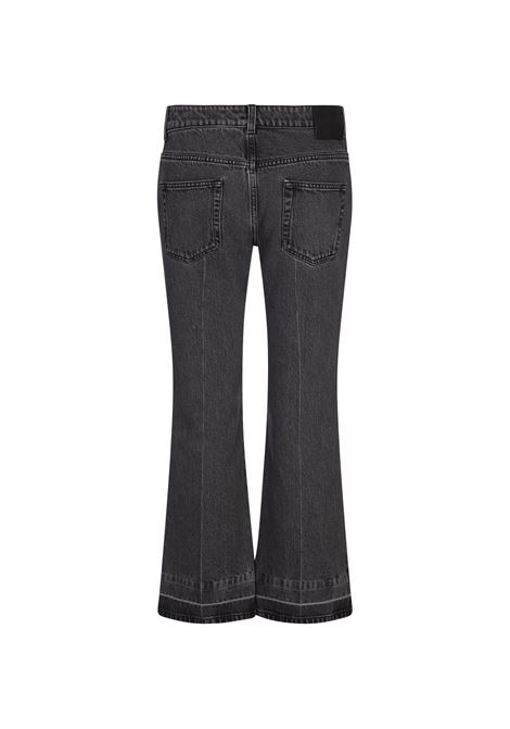 ALEXANDER MCQUEEN Jeans Mini Flare In Denim Grigio - ALEXANDER MCQUEEN