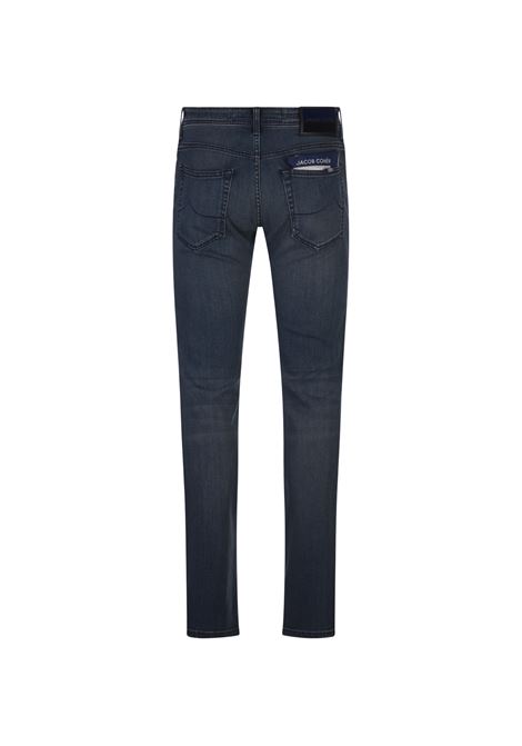 JACOB COHEN Jeans Nick Slim Fit In Denim Super Stretch Blu Scuro - JACOB COHEN