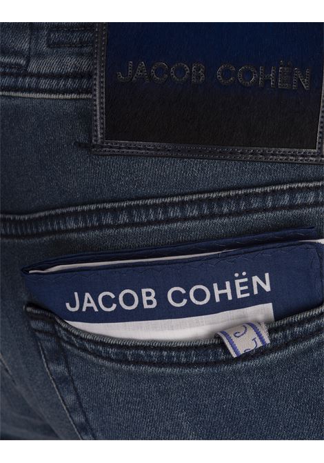 JACOB COHEN Jeans Nick Slim Fit In Denim Super Stretch Blu Scuro - JACOB COHEN