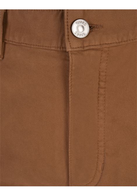 ZEGNA Jeans Roccia In Cotone Elasticizzato Dark Foliage - ZEGNA