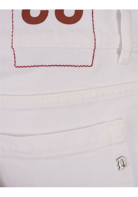 DONDUP Jeans Skinny George In Bull Stretch Bianco - DONDUP