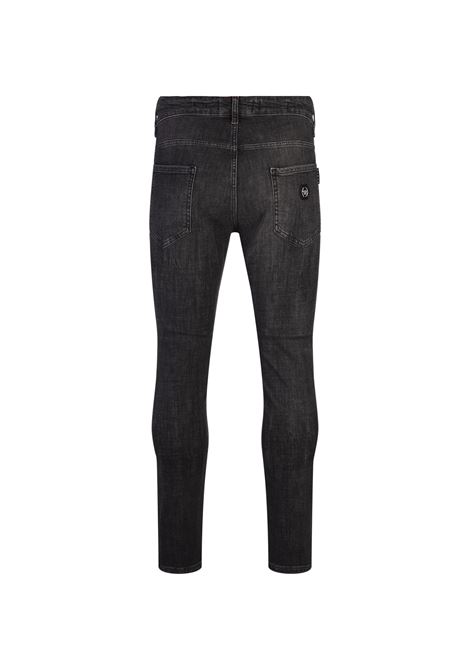 PHILIPP PLEIN Jeans Skinny In Denim Grey Splash - PHILIPP PLEIN