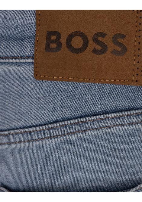 BOSS Jeans Slim Fit In Denim Comfort-Stretch Fresh-Blue - BOSS