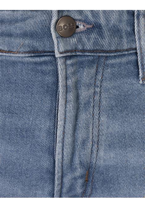 BOSS Jeans Slim Fit In Denim Comfort-Stretch Fresh-Blue - BOSS