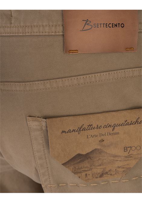 BSETTECENTO Jeans Slim Tapered In Denim Beige - BSETTECENTO