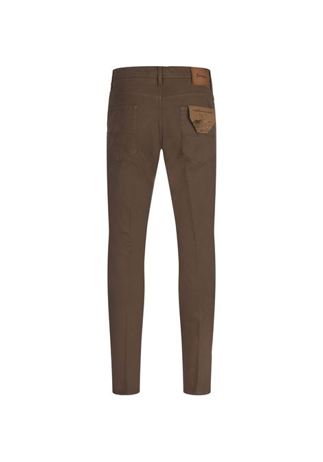 BSETTECENTO Jeans Slim Tapered In Denim Marrone - BSETTECENTO
