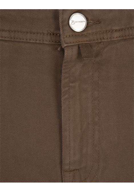 BSETTECENTO Jeans Slim Tapered In Denim Marrone - BSETTECENTO