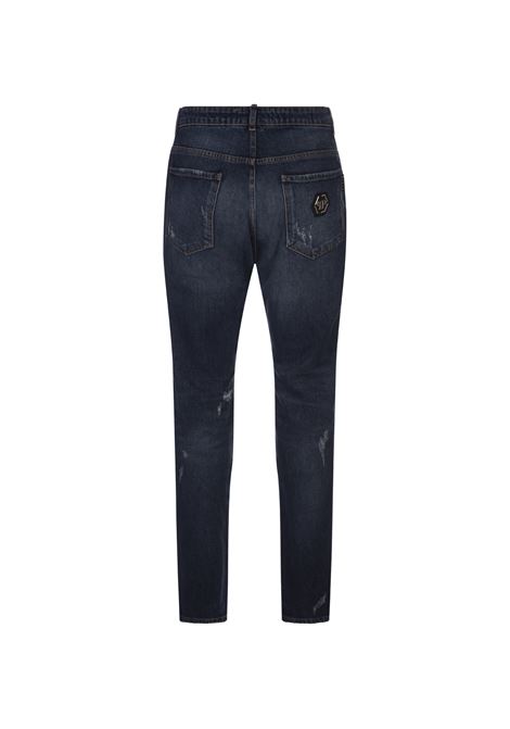 PHILIPP PLEIN Jeans Super Straight Cut Blu - PHILIPP PLEIN
