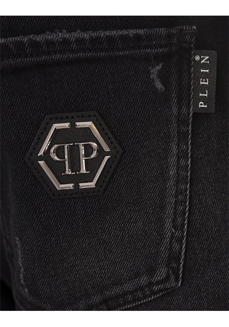 PHILIPP PLEIN Jeans Super Straight Cut Neri - PHILIPP PLEIN