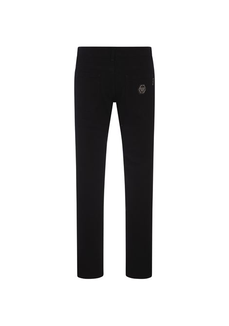 PHILIPP PLEIN Jeans Super Straight Cut Neri - PHILIPP PLEIN