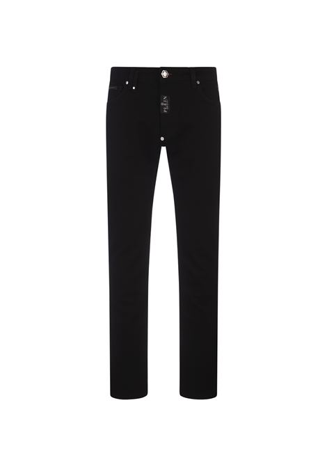 PHILIPP PLEIN Jeans Super Straight Cut Neri - PHILIPP PLEIN