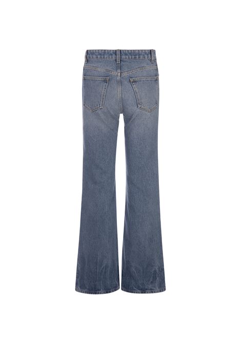 RABANNE Jeans Svasati In Denim Blu Medio Con Medaglie - RABANNE