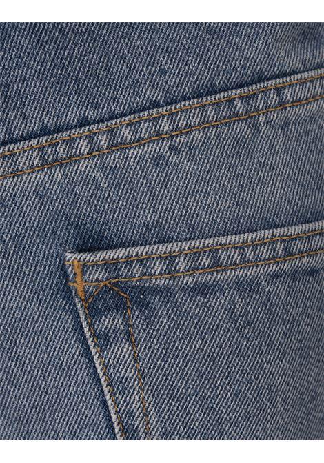RABANNE Jeans Svasati In Denim Blu Medio Con Medaglie - RABANNE