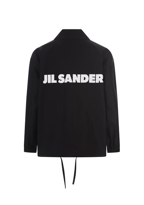JIL SANDER Giubbotto Nero Con Logo - JIL SANDER