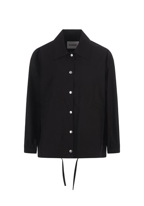 JIL SANDER Giubbotto Nero Con Logo - JIL SANDER