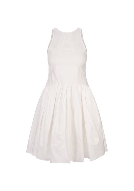 JIL SANDER Mini Abito Smanicato Bianco - JIL SANDER