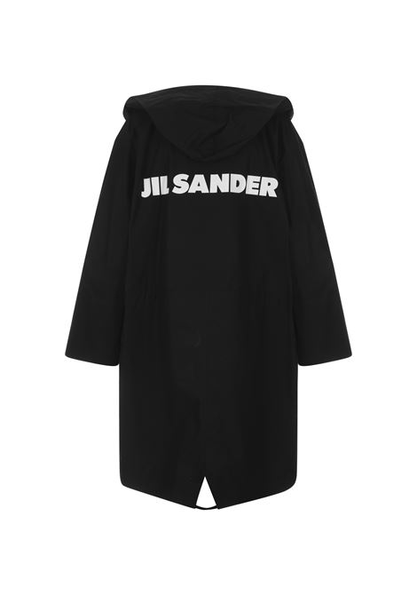 JIL SANDER Parka Midi Oversize Nero - JIL SANDER